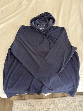 Johnny O Men's Navy Hooded Pullover Sweatshirt NWOT!